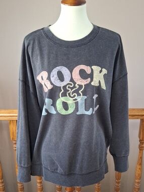 Maurices Charcoal Gray Crewneck Sweatshirt